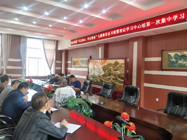 隴運集團公司召開“不忘初心、牢記使命”主題教育讀書班暨理論學習中心組第一次集中學習會議