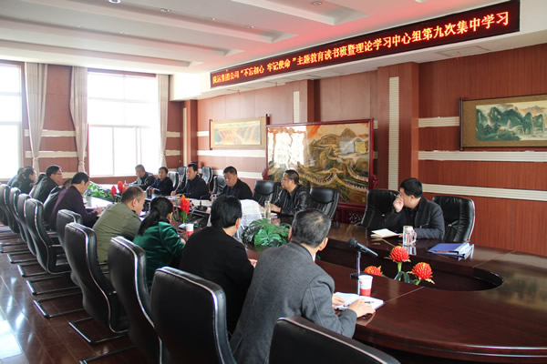 隴運集團(tuán)公司黨委召開“不忘初心、牢記使命”主題教育讀書班暨理論學(xué)習(xí)中心組第九次集中學(xué)習(xí)（擴(kuò)大）會議