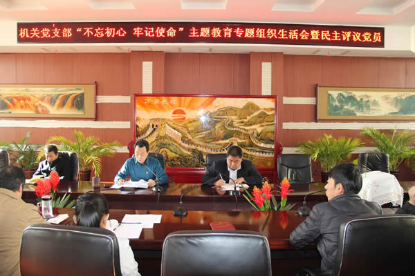 隴運(yùn)集團(tuán)公司機(jī)關(guān)黨支部召開“不忘初心、牢記使命”主題教育專題組織生活會(huì)和民主評議黨員會(huì)